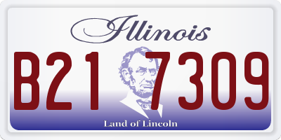 IL license plate B217309