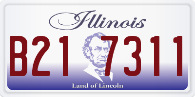 IL license plate B217311