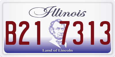 IL license plate B217313