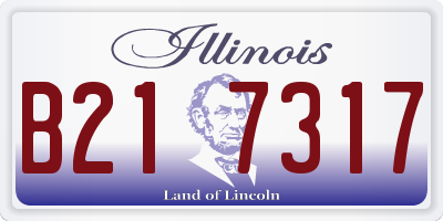 IL license plate B217317