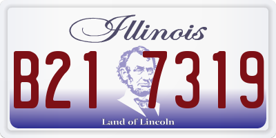 IL license plate B217319