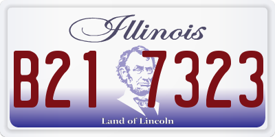 IL license plate B217323