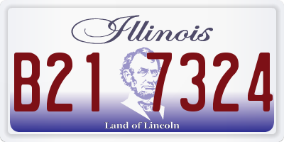 IL license plate B217324