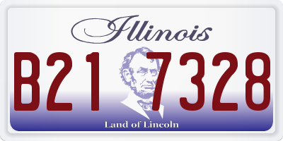 IL license plate B217328