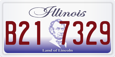 IL license plate B217329