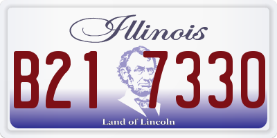 IL license plate B217330