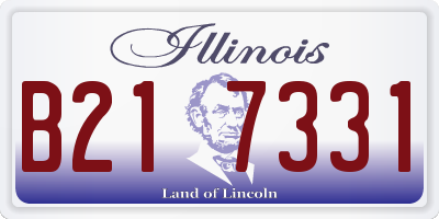 IL license plate B217331