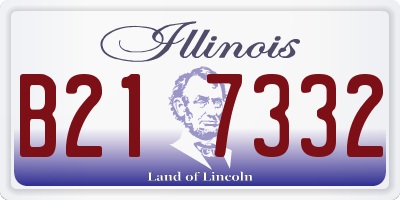 IL license plate B217332