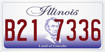 IL license plate B217336