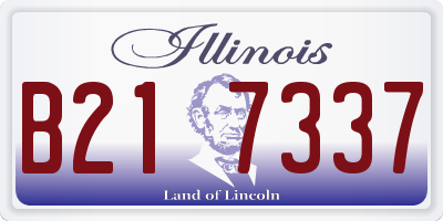 IL license plate B217337