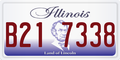 IL license plate B217338