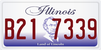 IL license plate B217339