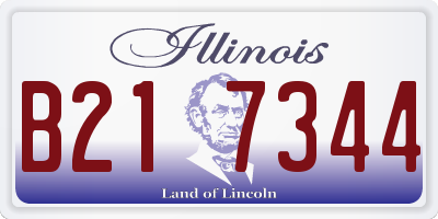 IL license plate B217344
