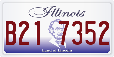 IL license plate B217352