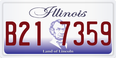 IL license plate B217359