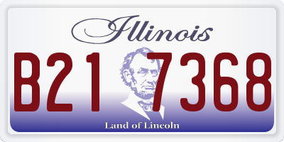 IL license plate B217368