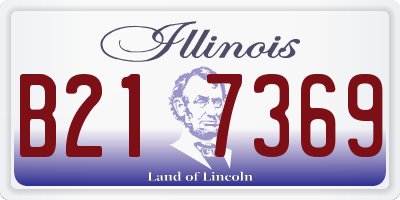 IL license plate B217369