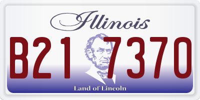 IL license plate B217370