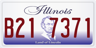 IL license plate B217371