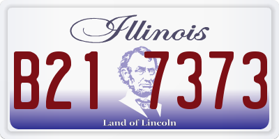 IL license plate B217373