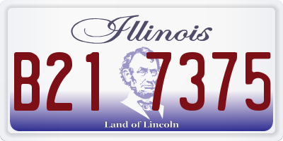 IL license plate B217375