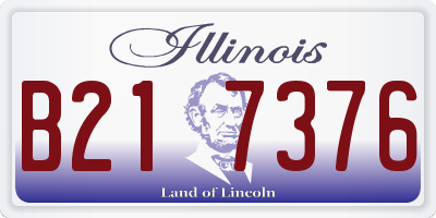IL license plate B217376