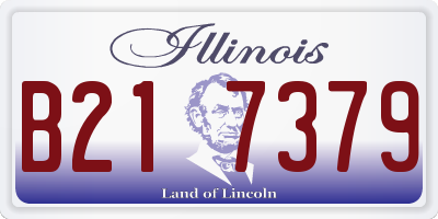 IL license plate B217379