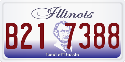 IL license plate B217388