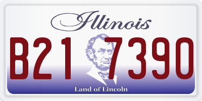 IL license plate B217390