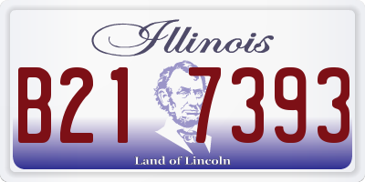 IL license plate B217393