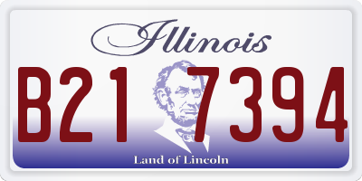 IL license plate B217394
