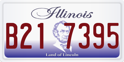 IL license plate B217395