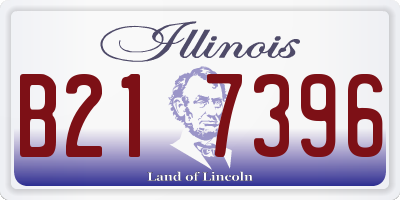 IL license plate B217396