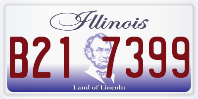 IL license plate B217399