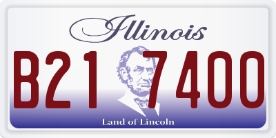 IL license plate B217400