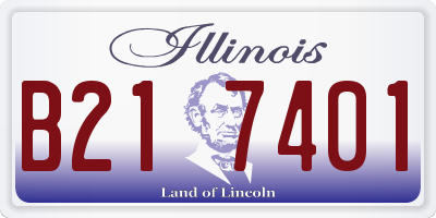 IL license plate B217401