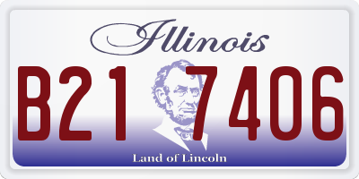 IL license plate B217406