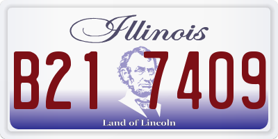 IL license plate B217409
