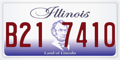 IL license plate B217410