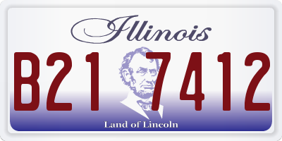 IL license plate B217412