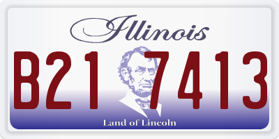 IL license plate B217413