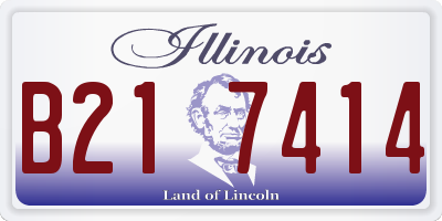 IL license plate B217414
