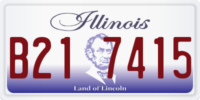 IL license plate B217415