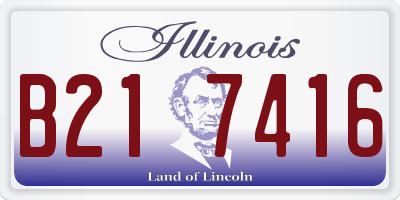 IL license plate B217416