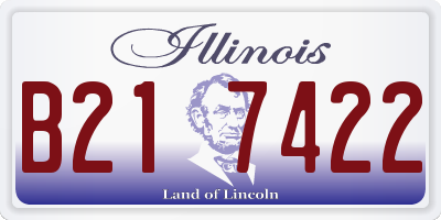 IL license plate B217422
