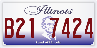IL license plate B217424
