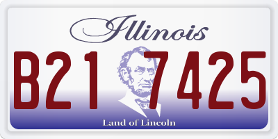 IL license plate B217425