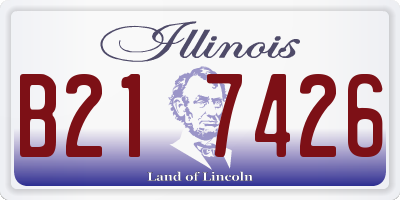 IL license plate B217426