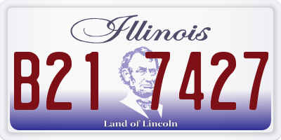 IL license plate B217427