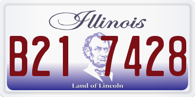 IL license plate B217428